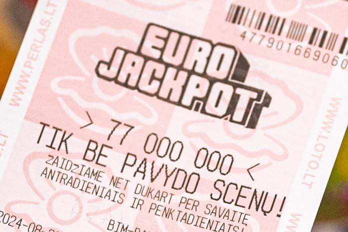 Atsiliepė „Eurojackpot“ loterijoje beveik 81 mln. eurų laimėjęs asmuo 