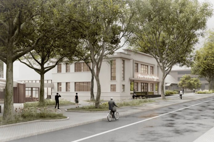 Kino teatras "Naglis" projekto eskizas.