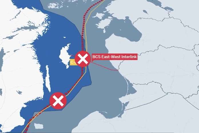 Povandeninių kabelių pažeidimų vietos Baltijos jūroje – kritinės infrastruktūros apsaugos iššūkis.