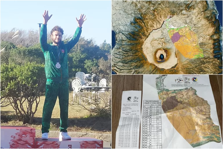 Trečias Roko Koveckio medalis – bronza ilgoje orientavimosi trasoje šalia ugnikalnio